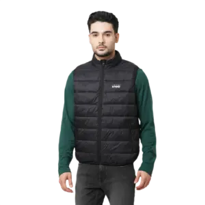Jack & Jones Ethan Sleeveless Puffer Jacket-Black