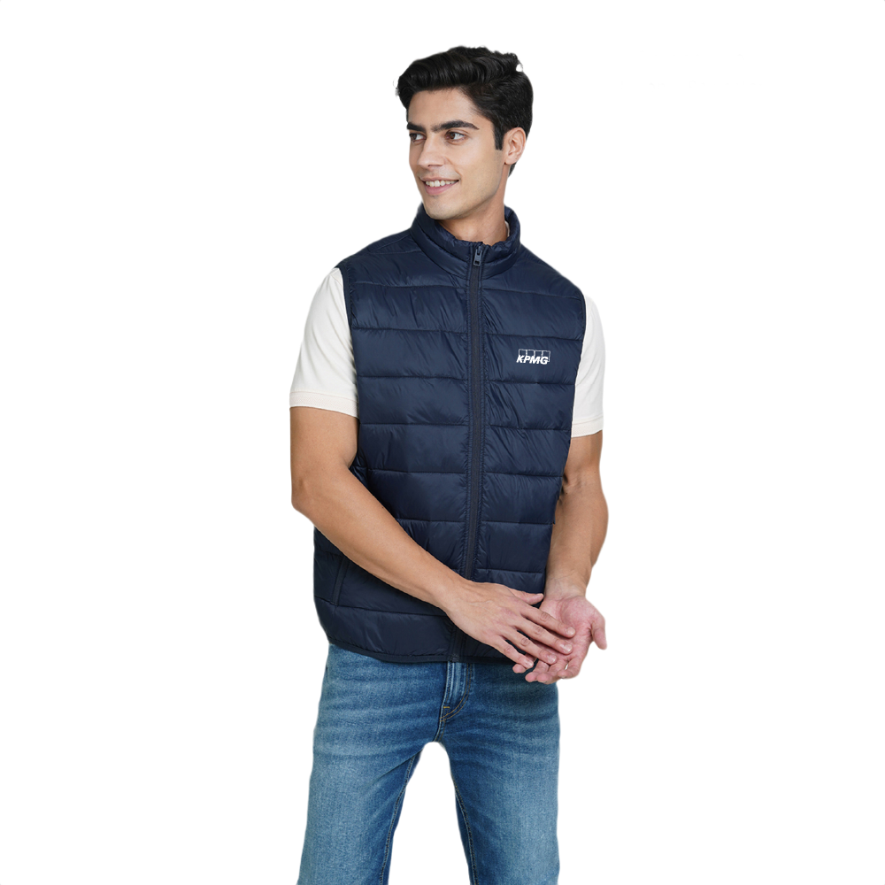 Jack & Jones Ethan Sleeveless Puffer Jacket-Navy Blue