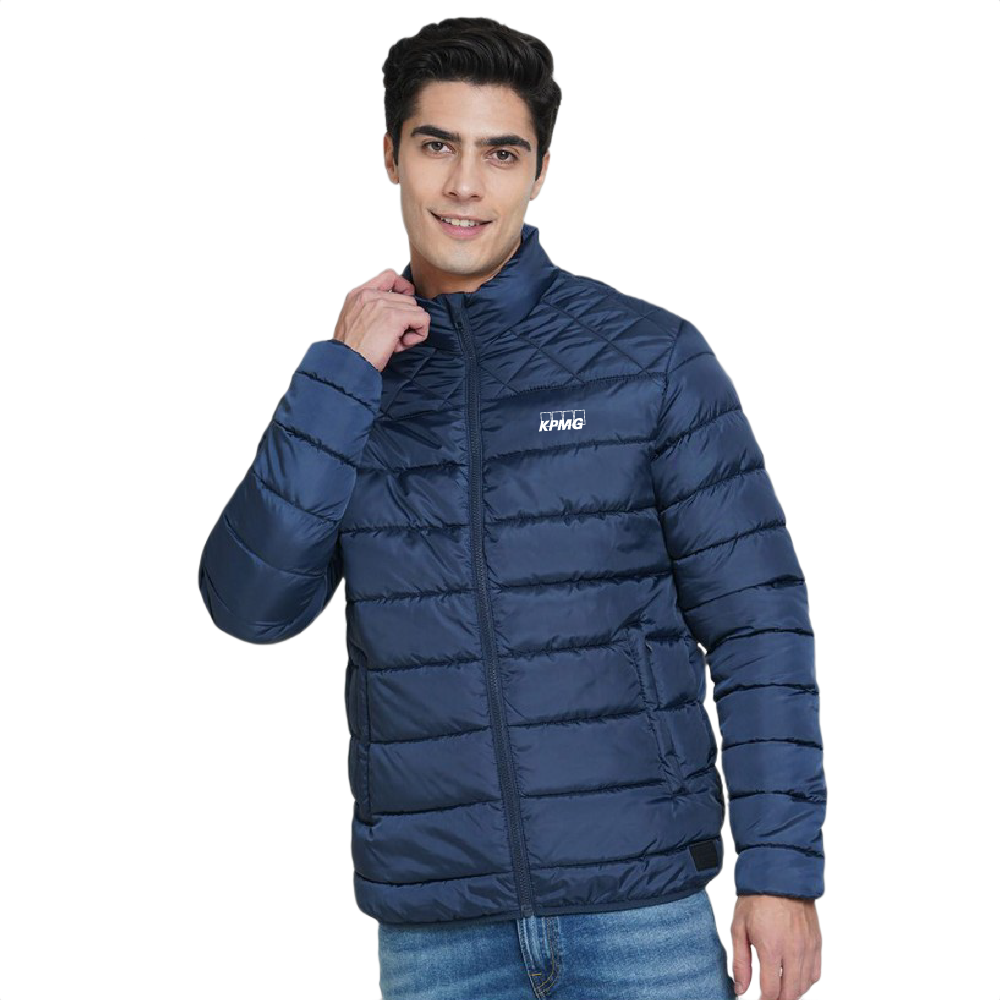 Jack & Jones Kornard Puffer Jacket-Navy Blue