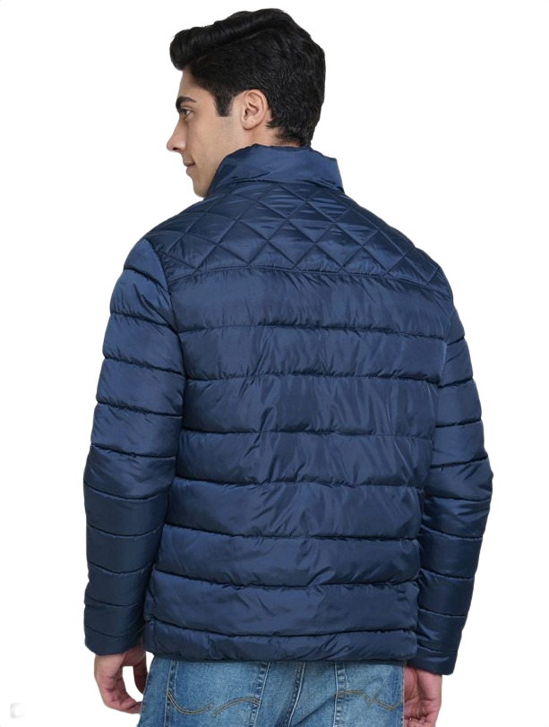 Jack & Jones Kornard Puffer Jacket-Navy Blue - Image 2