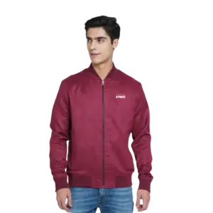 Jack & Jones Suede Jacket-Wine