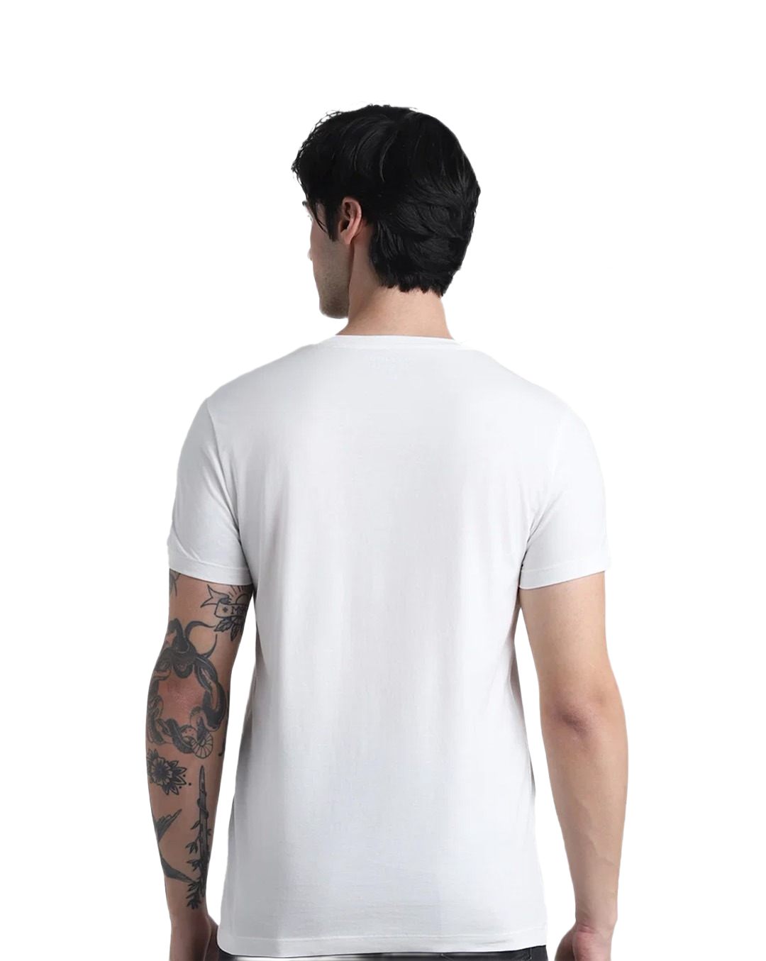 Jack And Jones Joren Round Neck T Shirt-White - Image 2