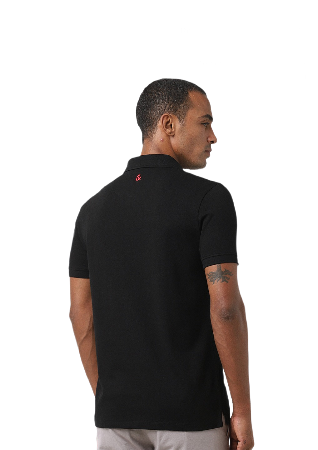 Jack And Jones Madd Polo T Shirt-Black - Image 2