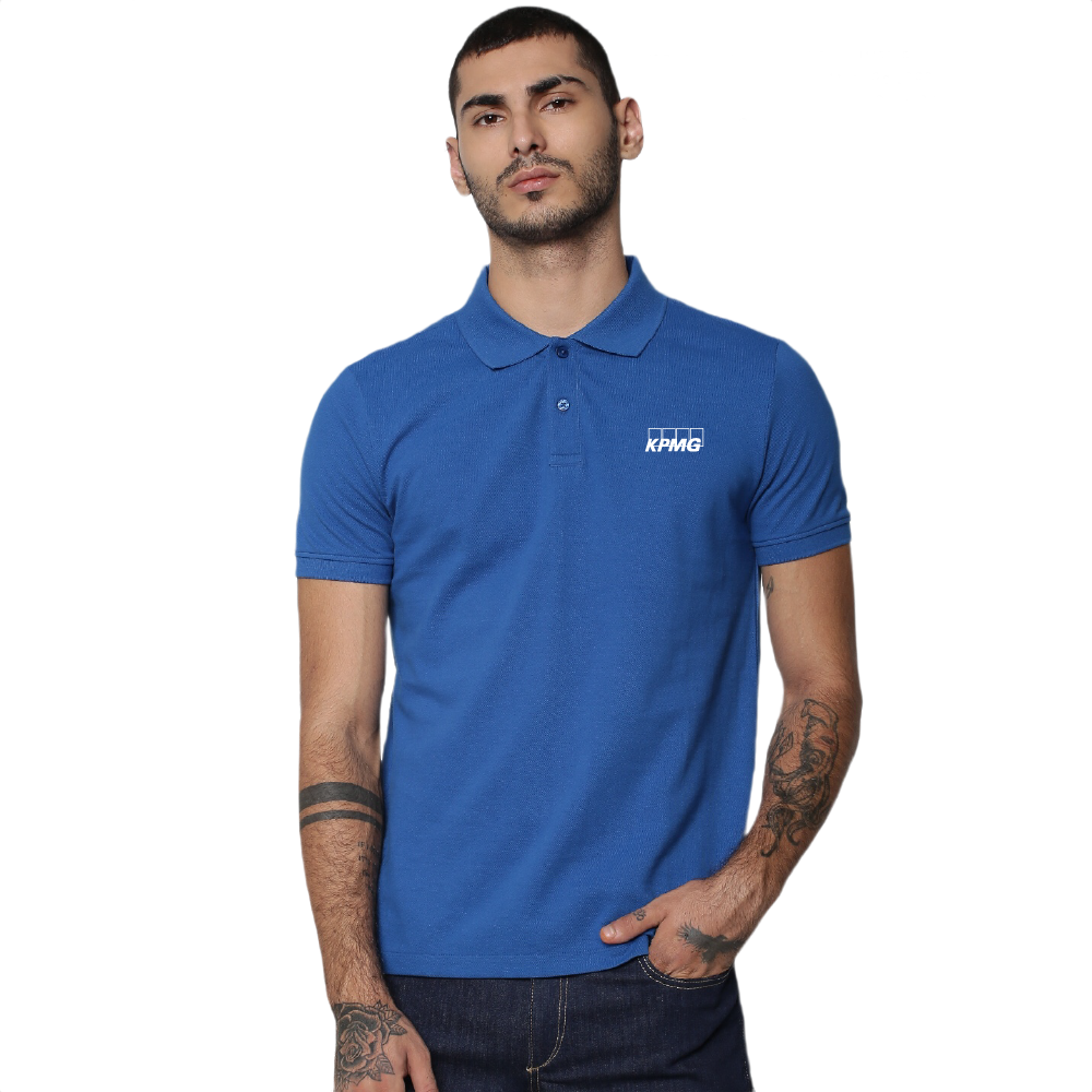 Jack And Jones Plain Polo T Shirt-Electric Blue