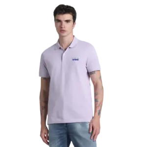 Jack And Jones Plain Polo T Shirt-Purple