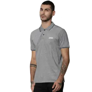 Jack And Jones Viktor Polo T Shirt-Grey