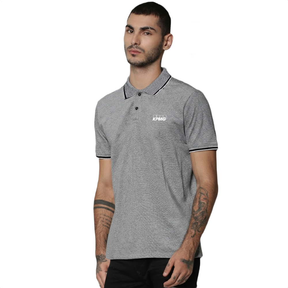 Jack And Jones Viktor Polo T Shirt-Grey