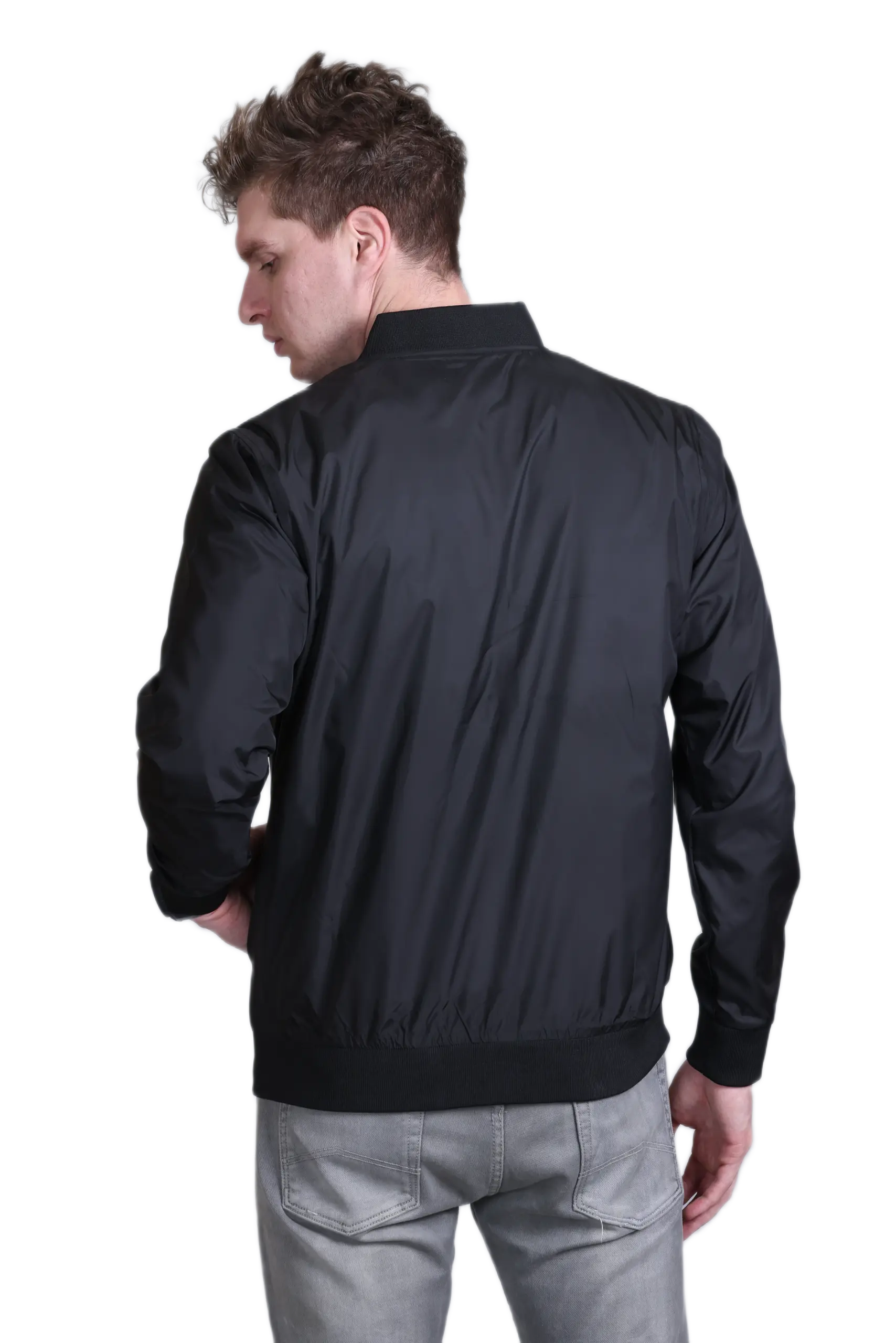 Indian Terrain Bomber Jacket -Black - Image 2
