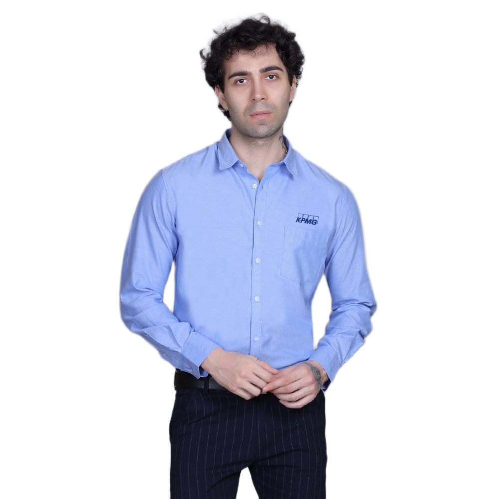 Indian Terrain Oxford Shirt -Sky