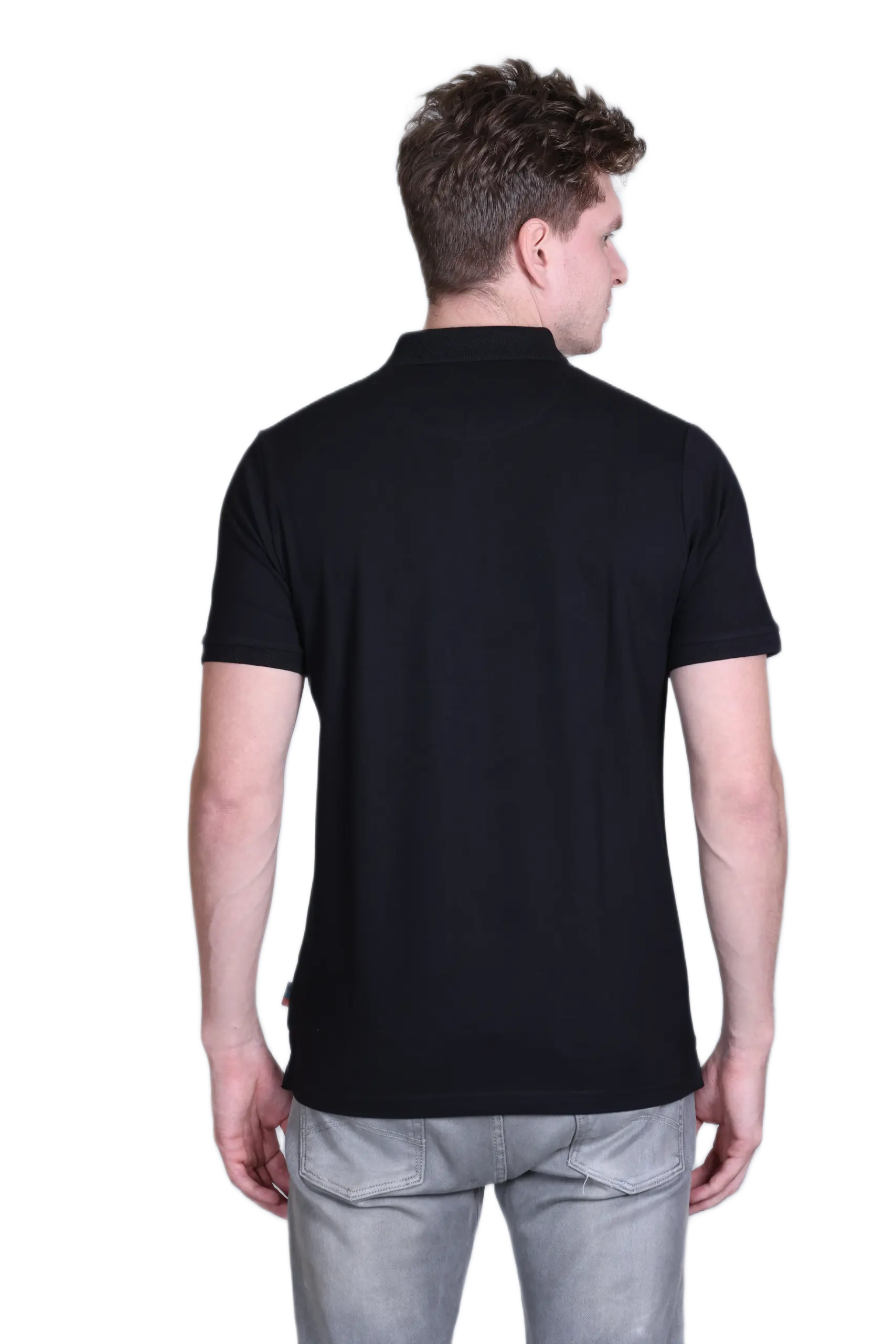 Indian Terrain Polo T-shirt -Black - Image 2