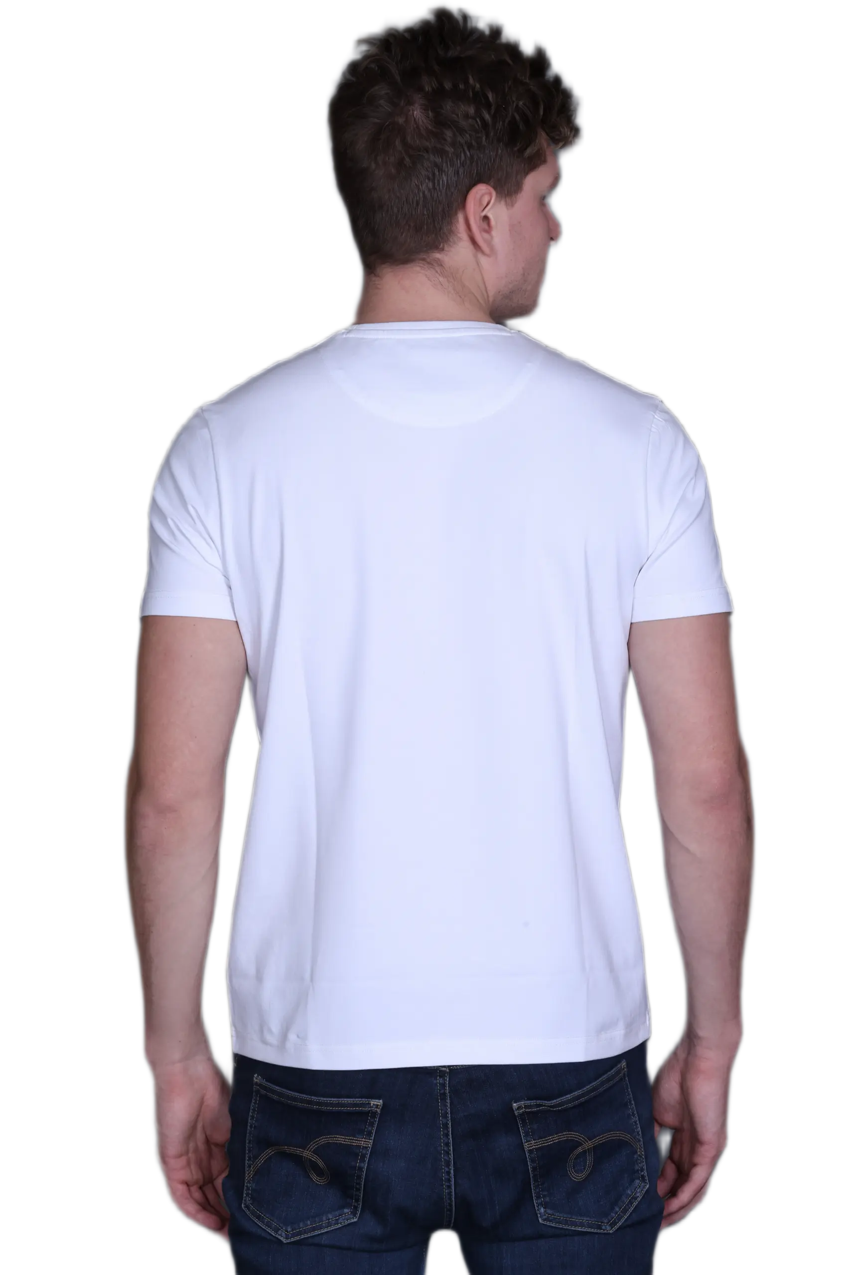Indian Terrain Round Neck T-Shirt-White - Image 2