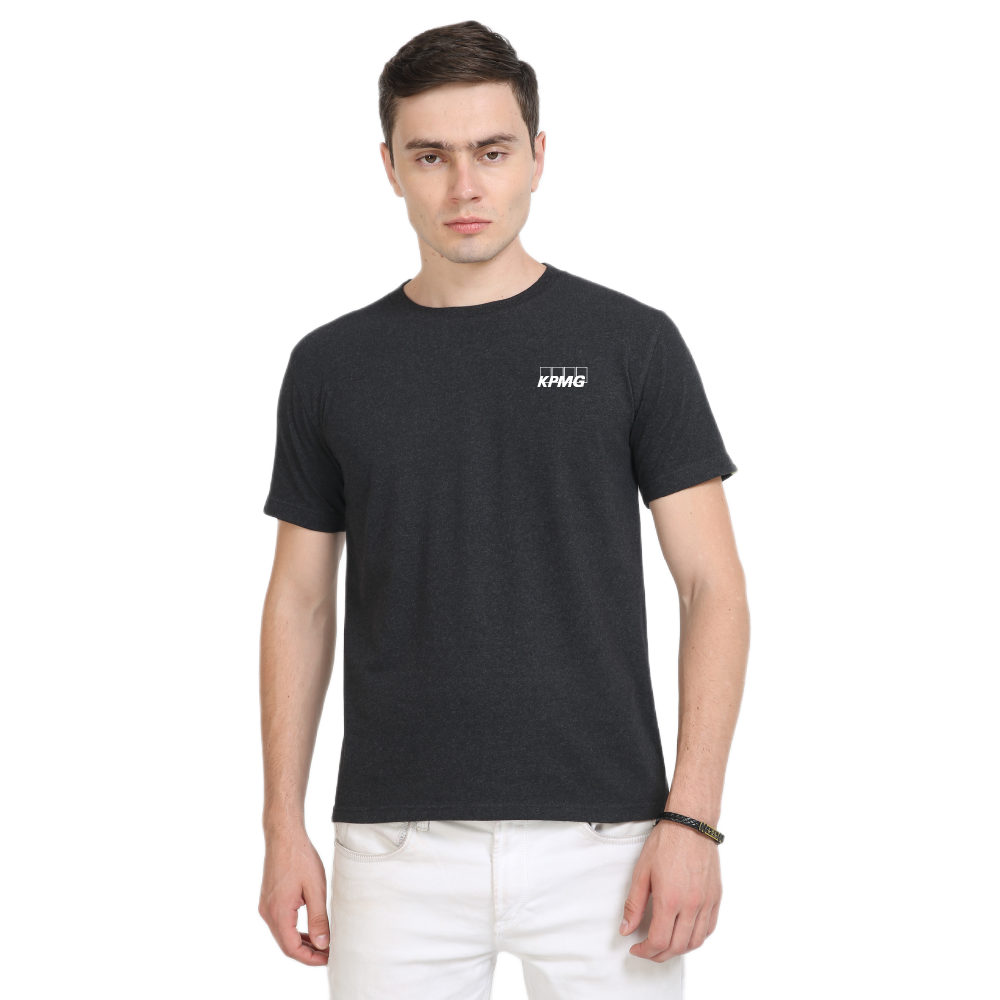 Caslay Sustainable Crew Neck T-Shirt - Charcoal Melange