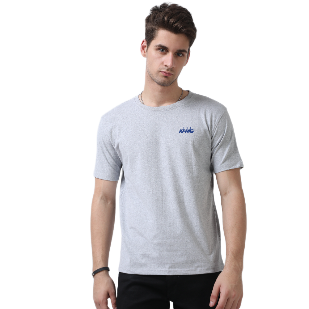 Caslay Sustainable Crew Neck T-Shirt - Grey Melange