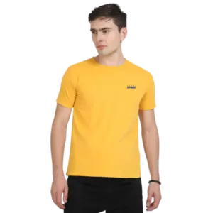 Caslay Sustainable Crew Neck T-Shirt - Mustard