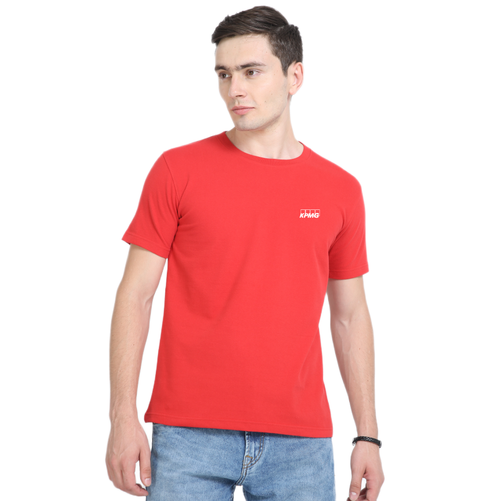 Caslay Sustainable Crew Neck T-Shirt - Red