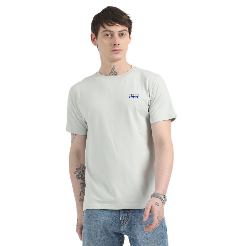 Caslay Sustainable Organic Crew Neck T-Shirt -Stom Grey