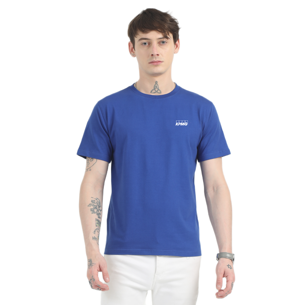 Caslay Sustainable Organic Crew Neck T-Shirt -Royal Blue