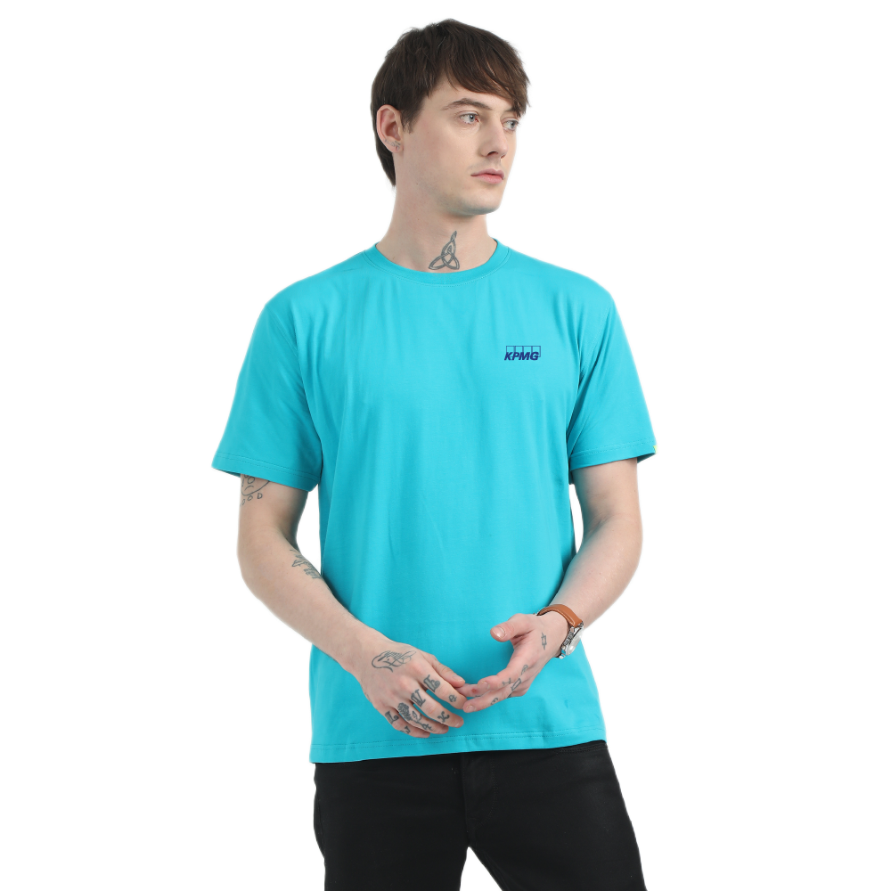 Caslay Sustainable Organic Crew Neck T-Shirt -Teal