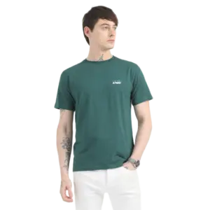 Caslay Sustainable Organic Crew Neck T-Shirt -Forest Green