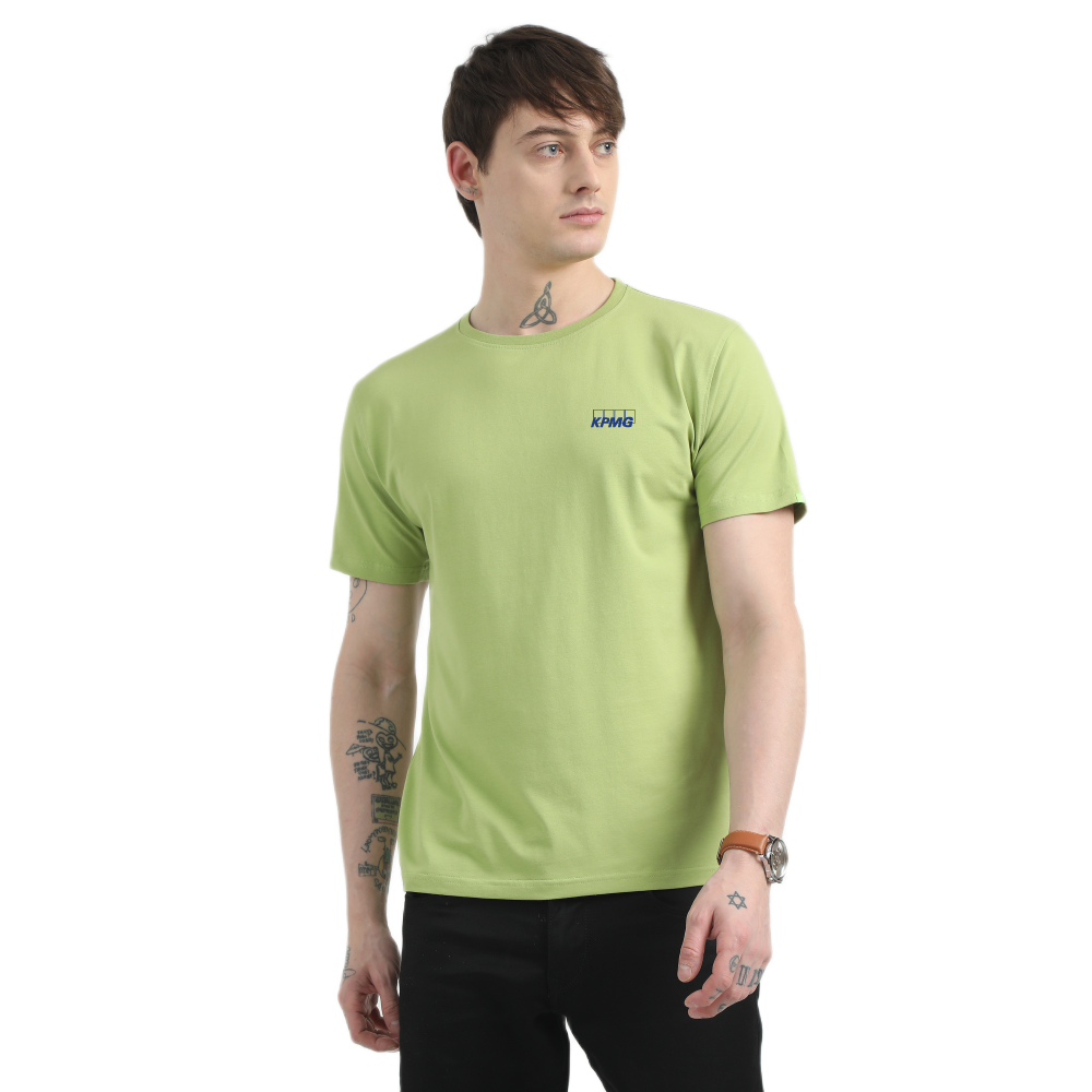 Caslay Sustainable Organic Crew Neck T-Shirt -Olive Green