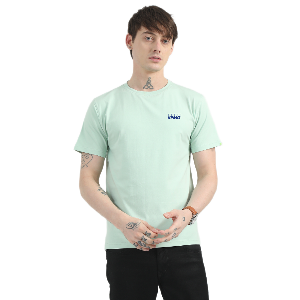 Caslay Sustainable Organic Crew Neck T-Shirt -Jade Green