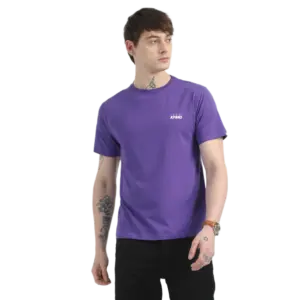 Caslay Sustainable Organic Crew Neck T-Shirt -Prism Violet