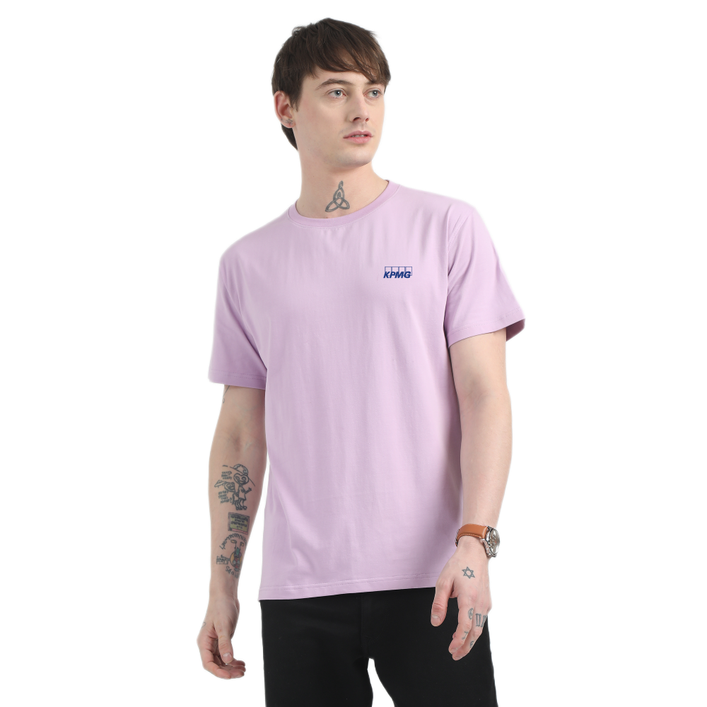 Caslay Sustainable Organic Crew Neck T-Shirt -Lavender