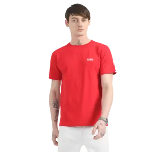 Caslay Sustainable Organic Crew Neck T-Shirt -Red