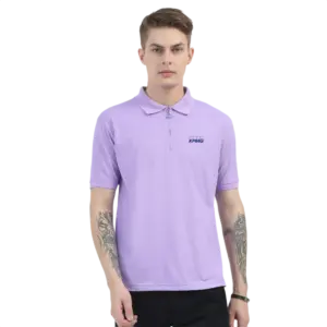 Caslay Sustainable Organic Quick Dry Polo T-Shirt -Lavender