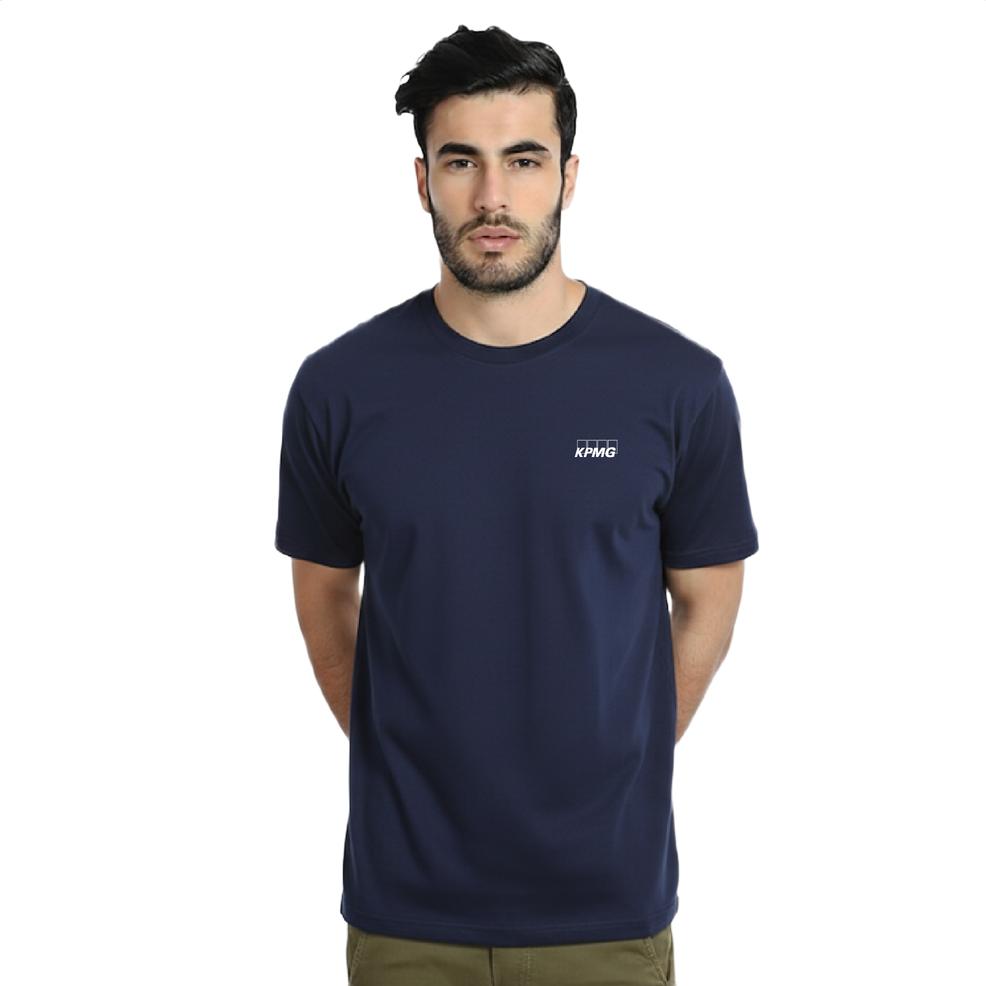 Swiss Military Round Neck T Shirt-Navy Blue