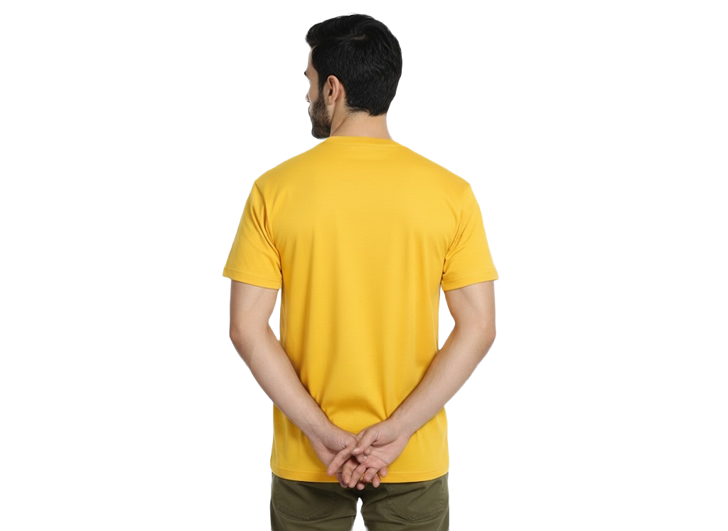 Swiss Military Round Neck T Shirt-Light Yellow - Image 2