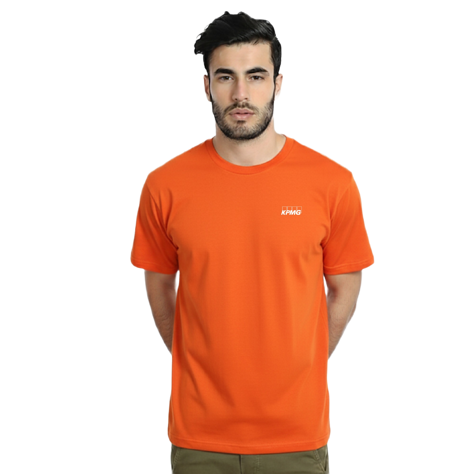 Swiss Military Round Neck T Shirt-Orange