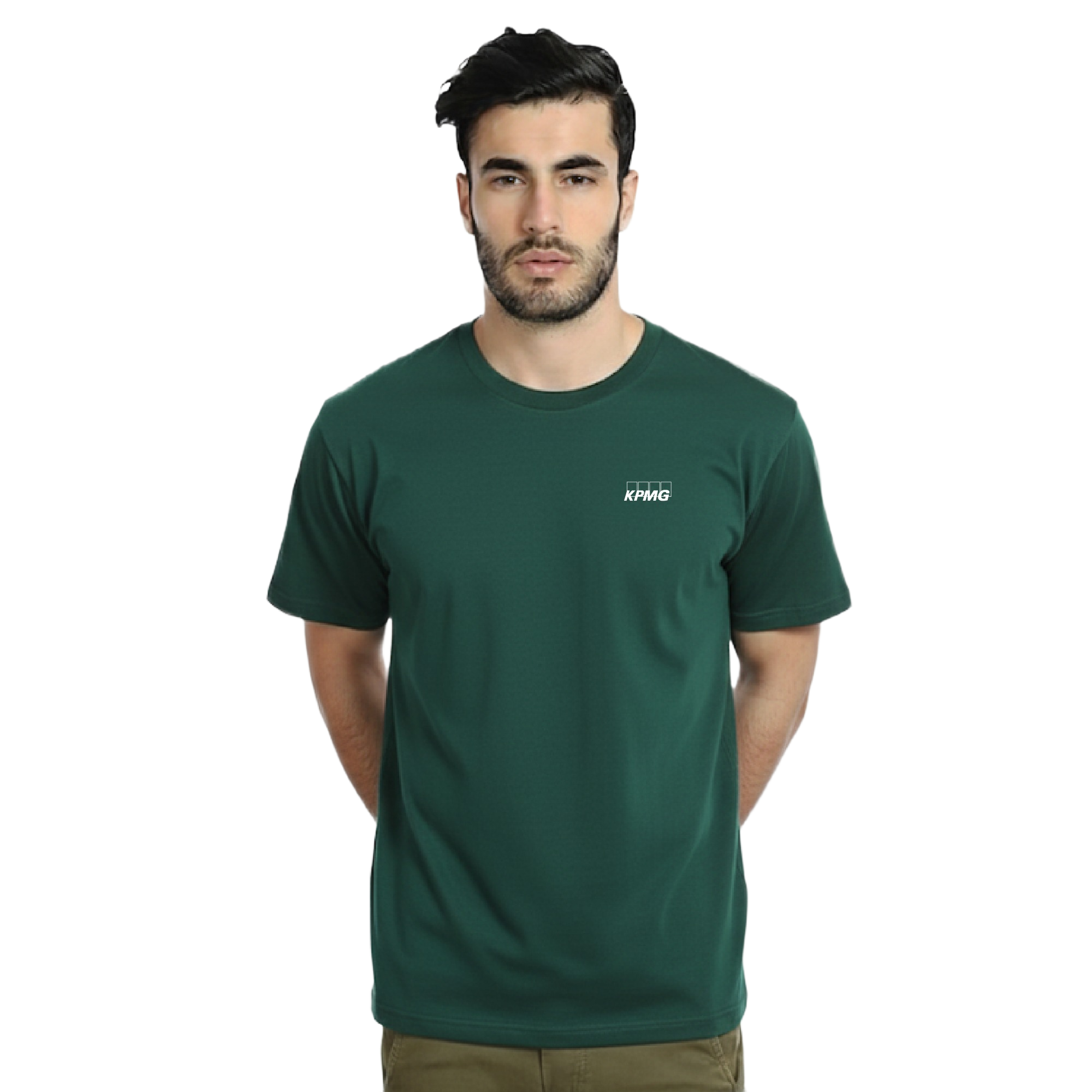 Swiss Military Round Neck T Shirt-Forest Green