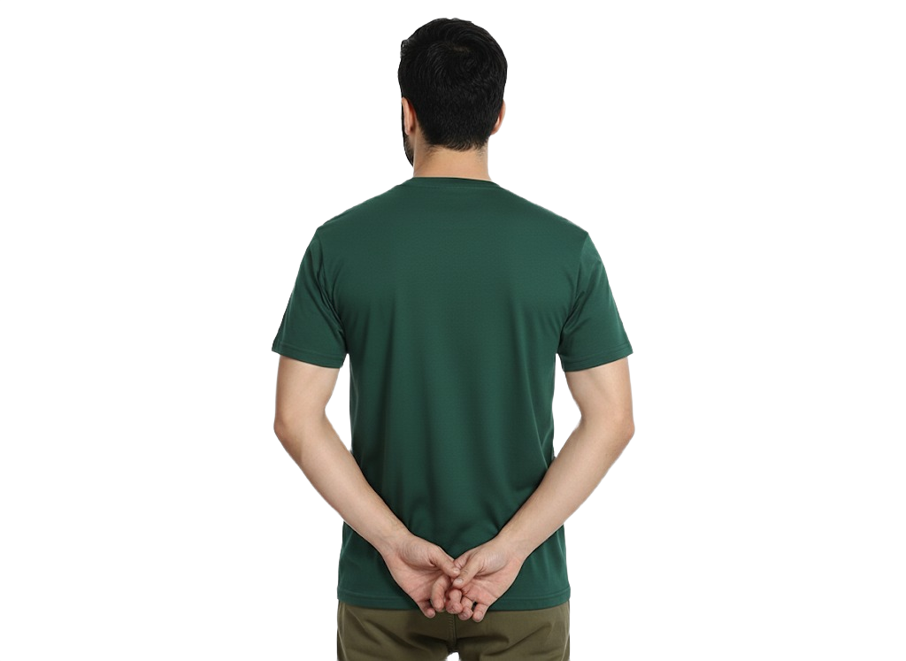 Swiss Military Round Neck T Shirt-Forest Green - Image 2