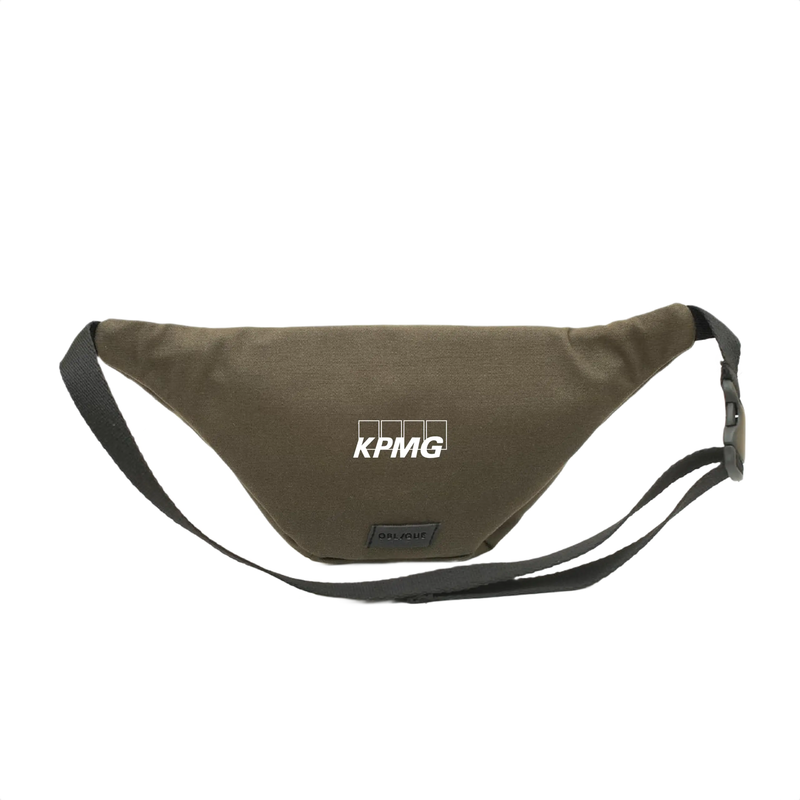Oblique Fanny Sling Bag-Olive