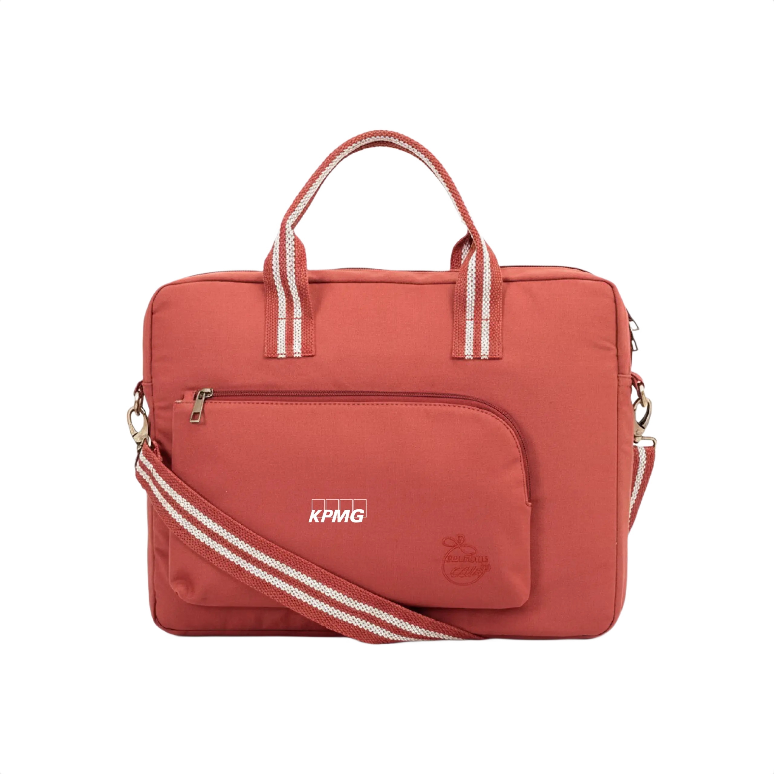 Oblique Rush Eco Laptop Bag-Light Maroon
