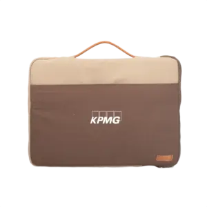 Oblique Skittles Laptop Sleeve-Brown/Beige