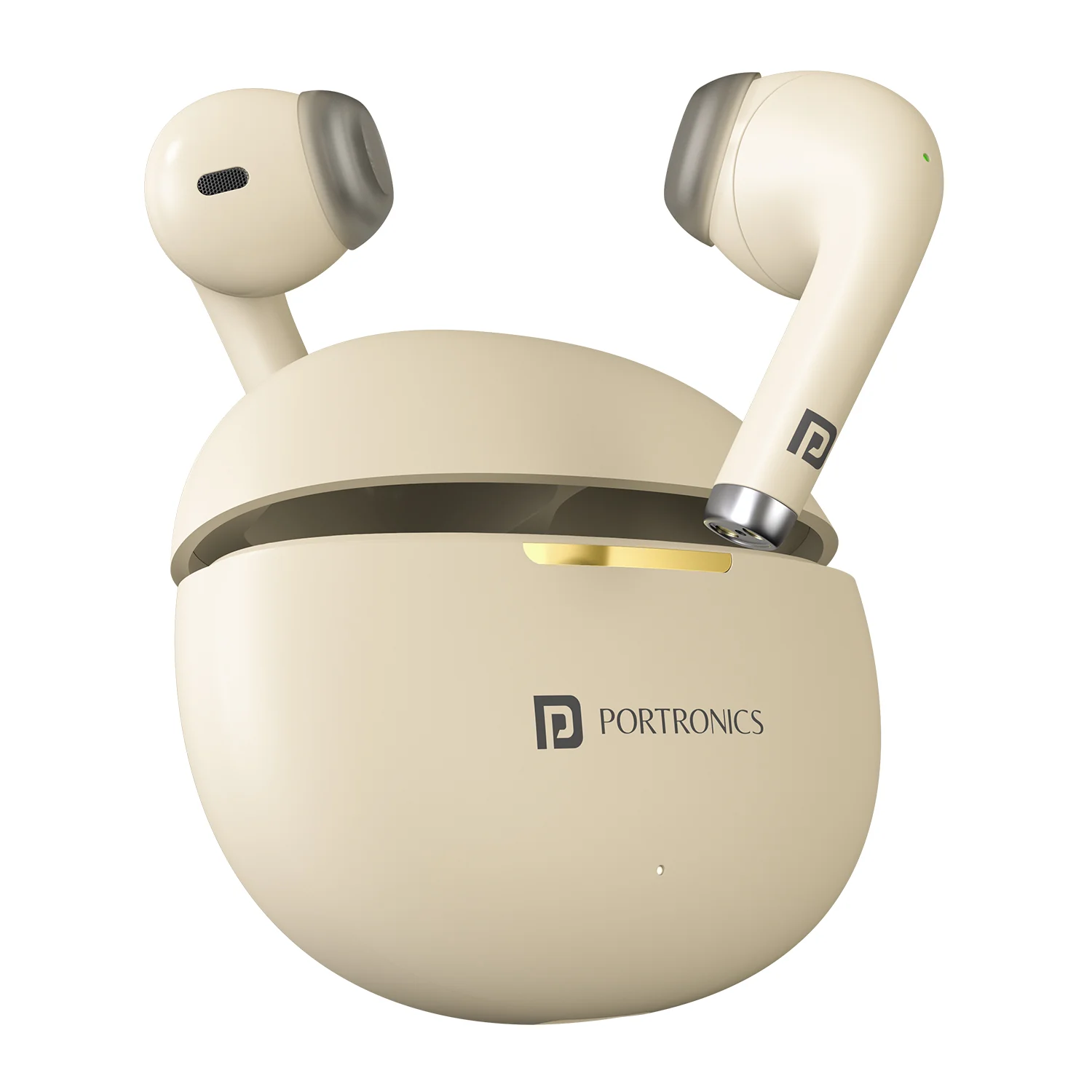 Portronics Harmonics Twins S19 Earbuds-Beige