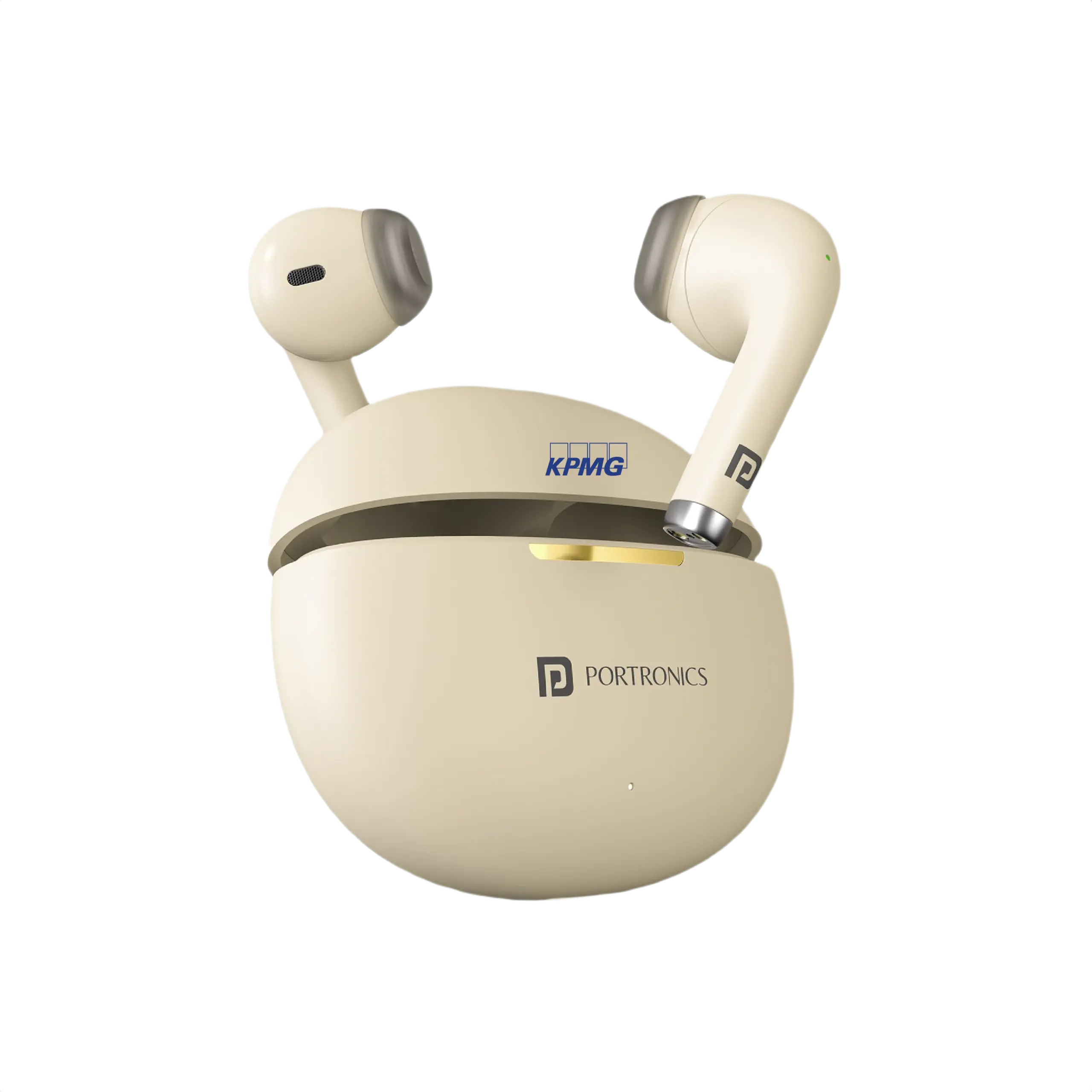 Portronics Harmonics Twins S19 Earbuds-Beige