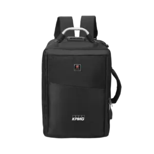 Swiss Military Element Laptop Backpack Cum Sling Bag-Black