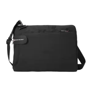 Swiss Military Glide Stylish Design Laptop Sling Bag-Black
