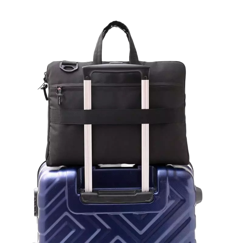 Swiss Military Glide Stylish Design Laptop Sling Bag-Black - Image 3