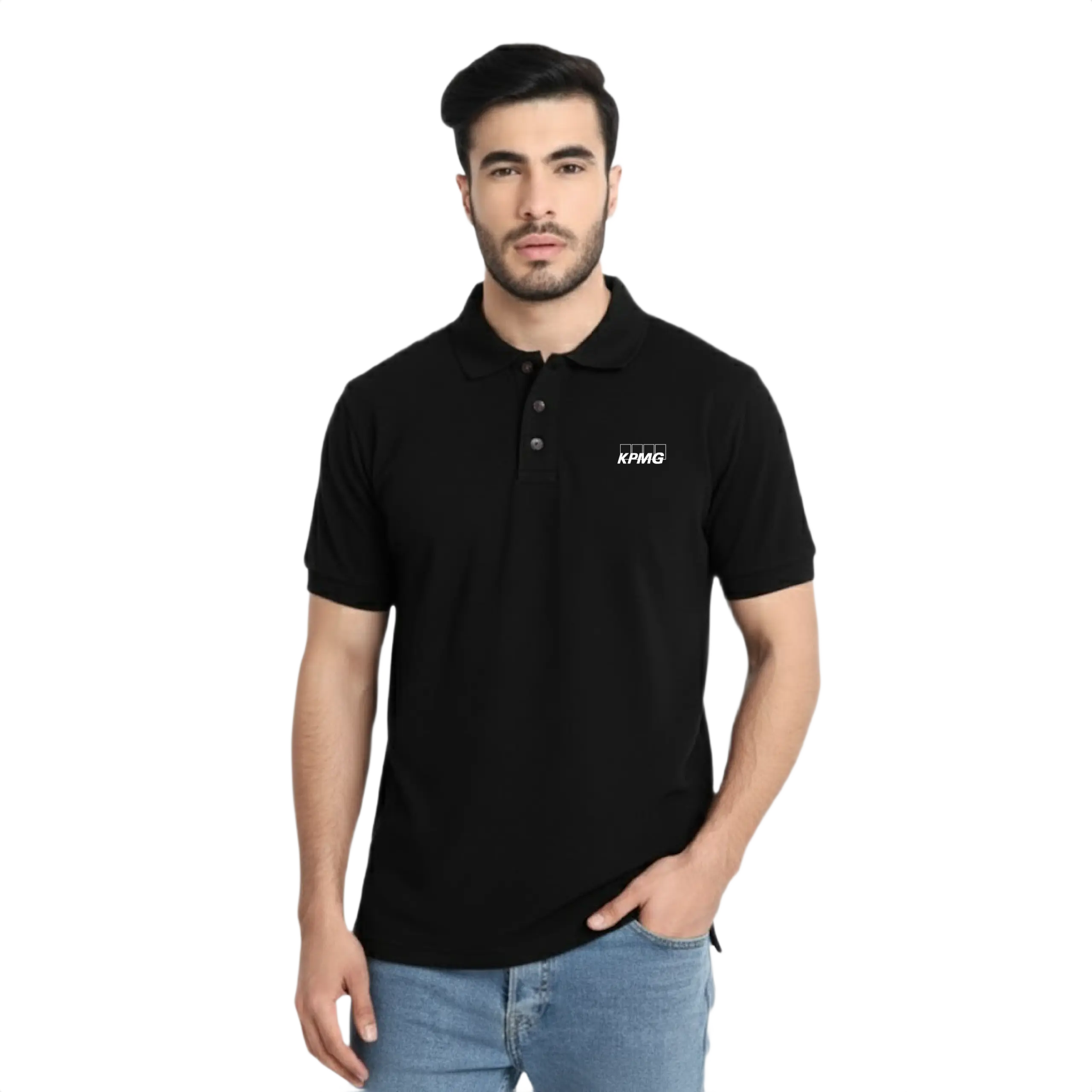 Swiss Military Polo T Shirt-Black