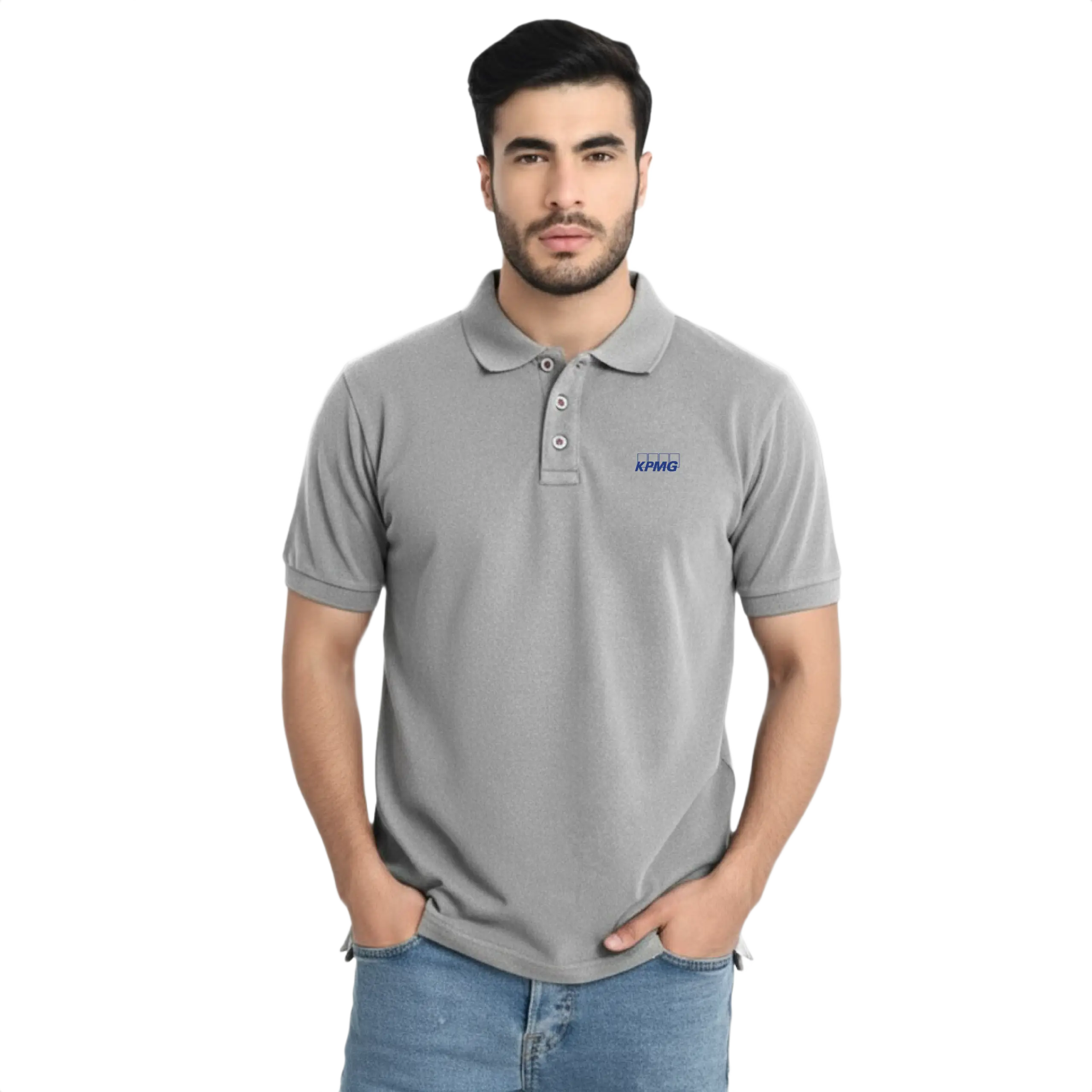Swiss Military Polo T Shirt-Grey