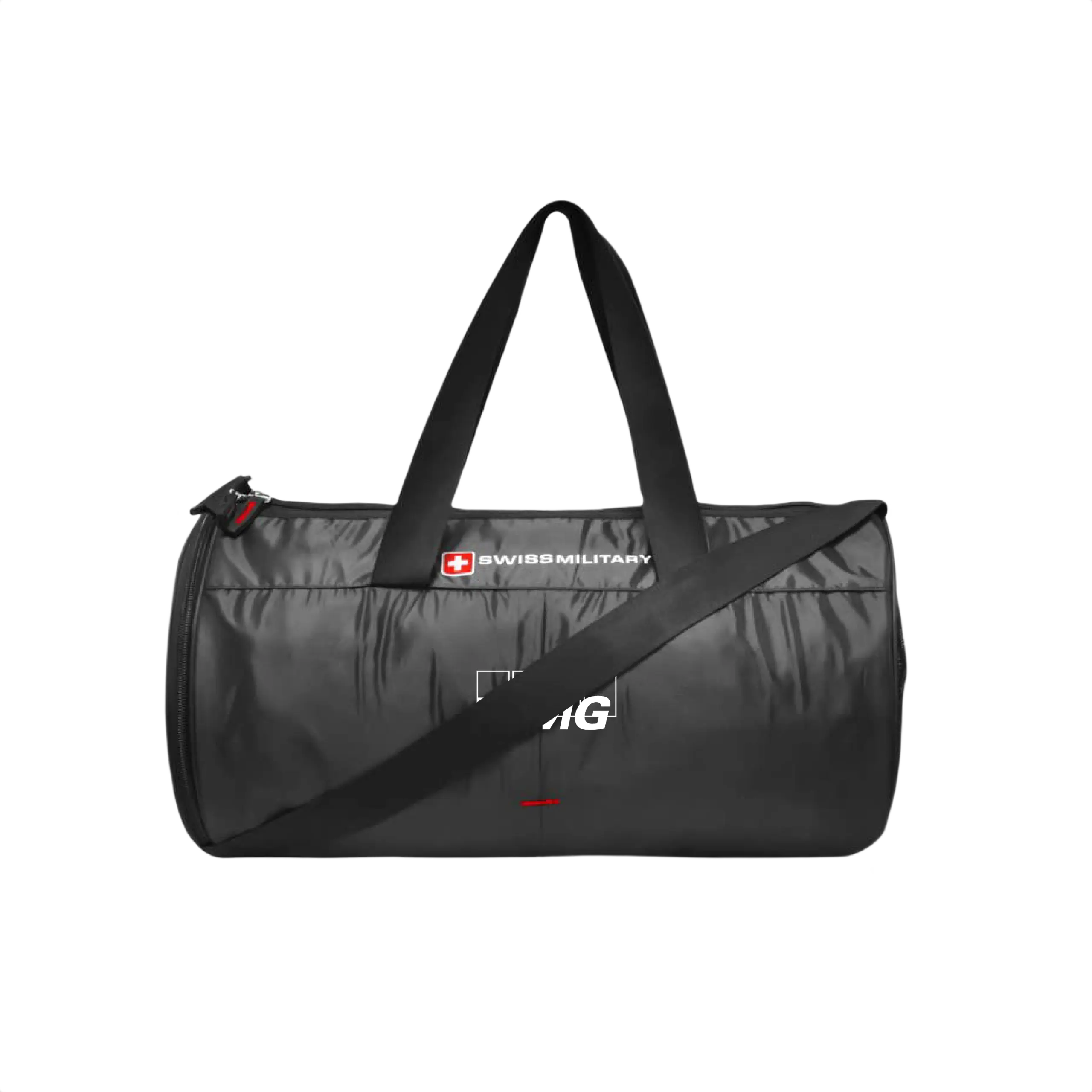 Swiss Military Punch Duffle Cum Gym Bag-Black