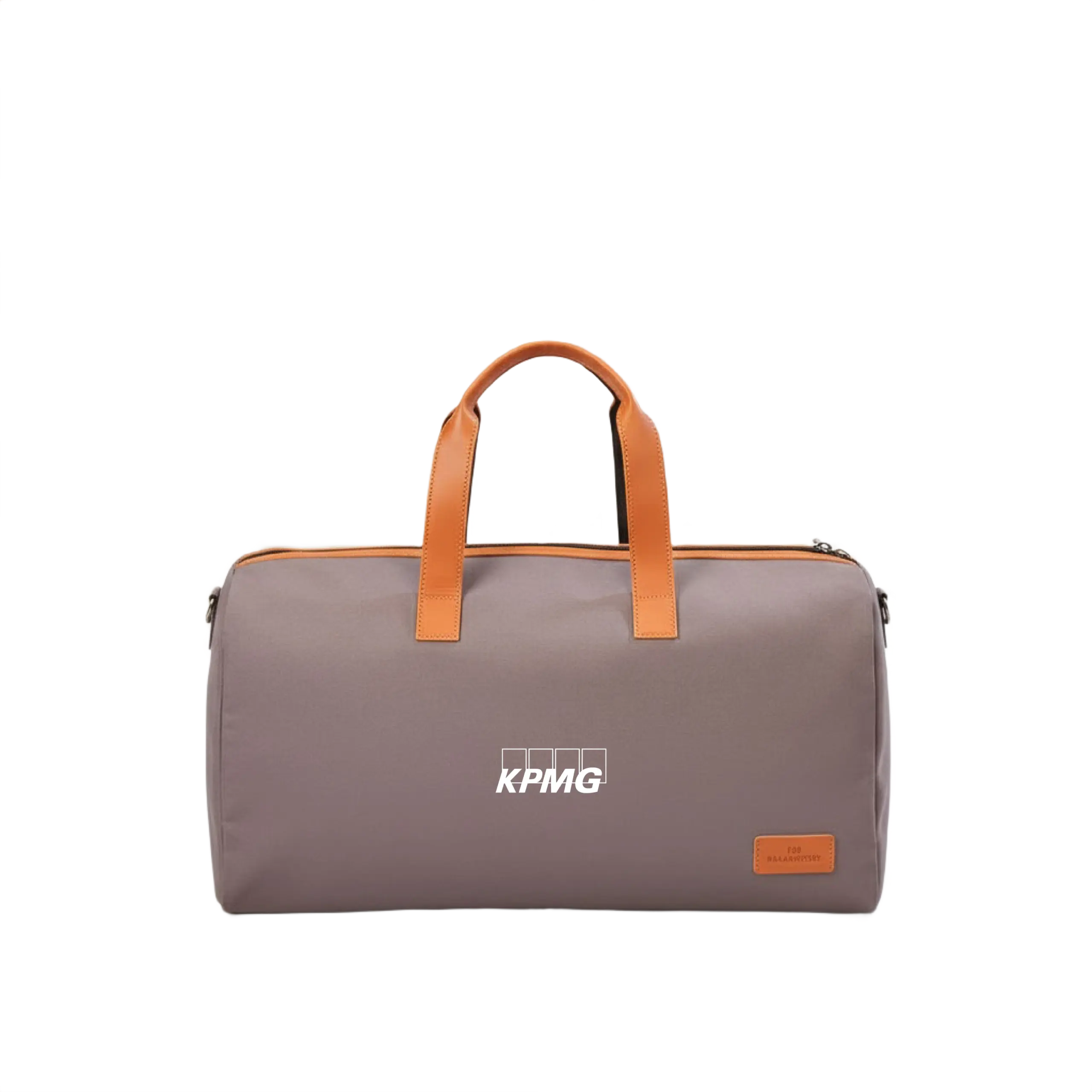 The Backbencher Tokyo Canvas & Vegan Leather Duffle Bag-Grey