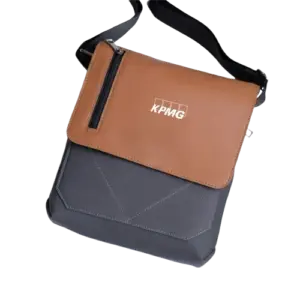 The Backbencher Voyage Sling Bag-Grey/Tan