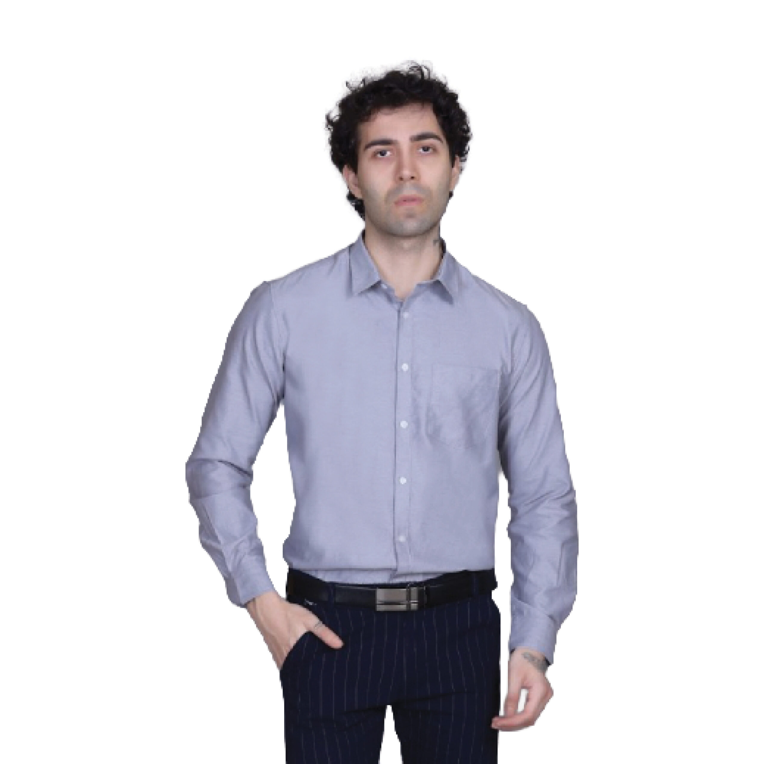 Indian Terrain Oxford Shirt - Grey