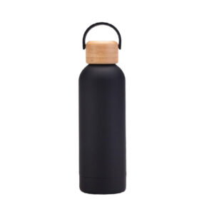 MG Insulated Water Bottle-Bamboo/Black
