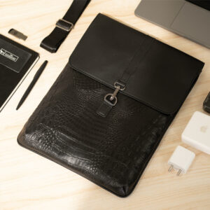 Backbenchers Albert Croco Laptop Sleeve cum Sling bag - Black